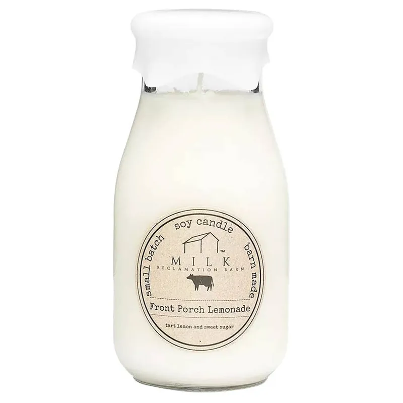 Milk Reclamation Barn Milk Bottle Candle