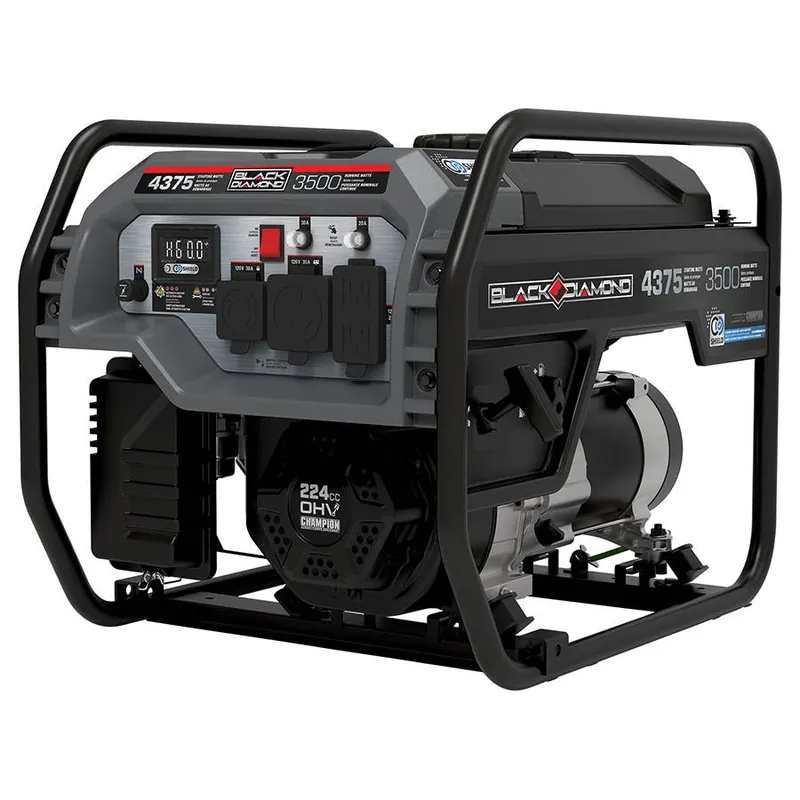 Black Diamond 3500 w Portable Generator with CO Shield