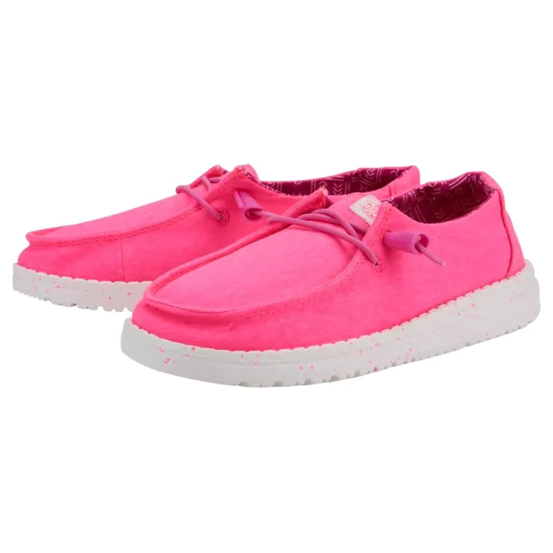 Hey Dude Girl‘s Wendy Youth Stretch Canvas Shoes