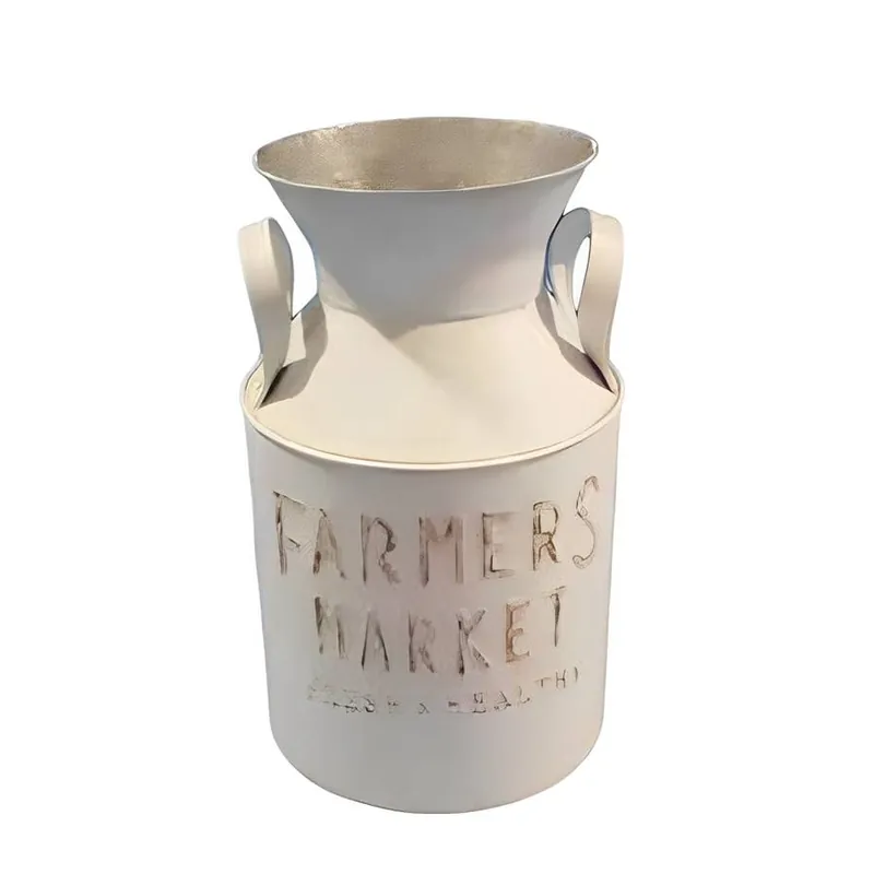 Backyard Expressions Farmers Market Milk Can Decor