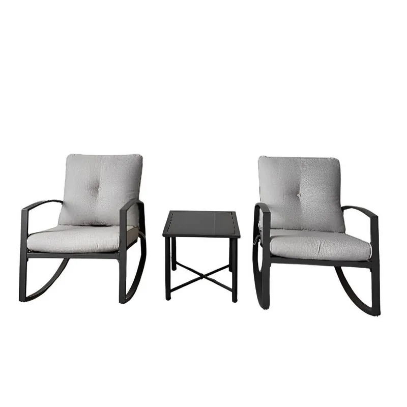 Backyard Expressions 3 pcs Cushioned Rocker Set