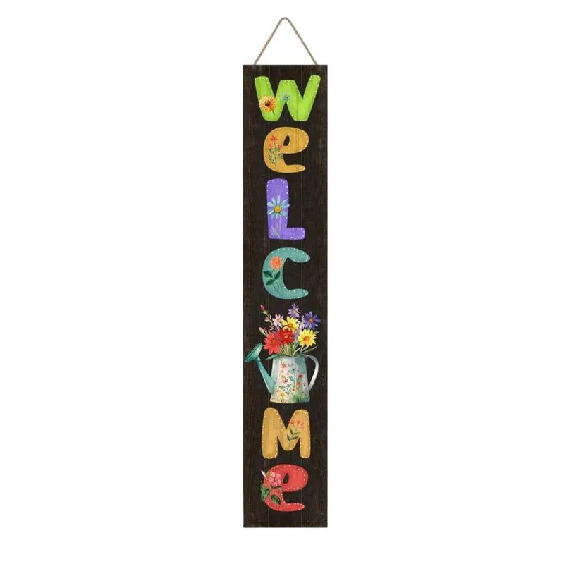 Backyard Expressions Wooden Welcome Sign