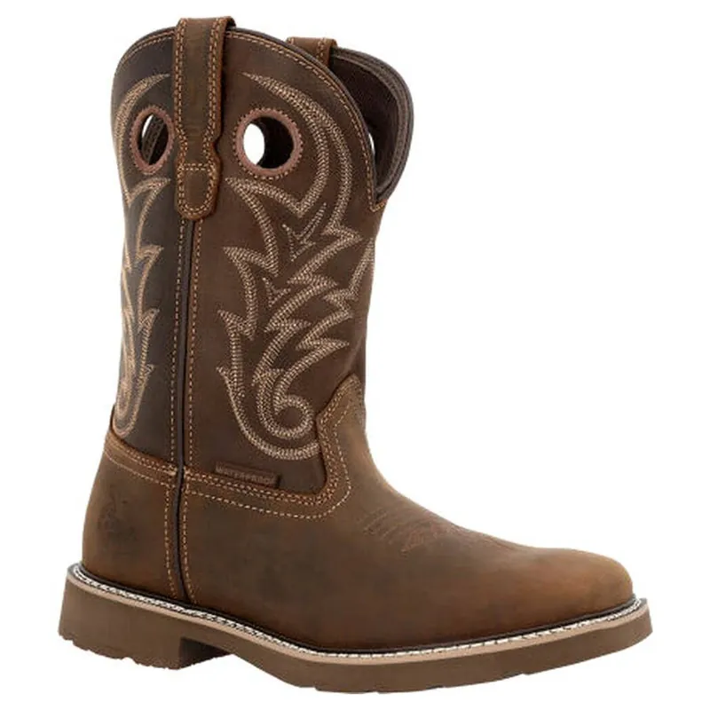 Georgia Boot Men‘s Core 37 Western 11" Steel Toe Waterproof Pull-On Work Boots