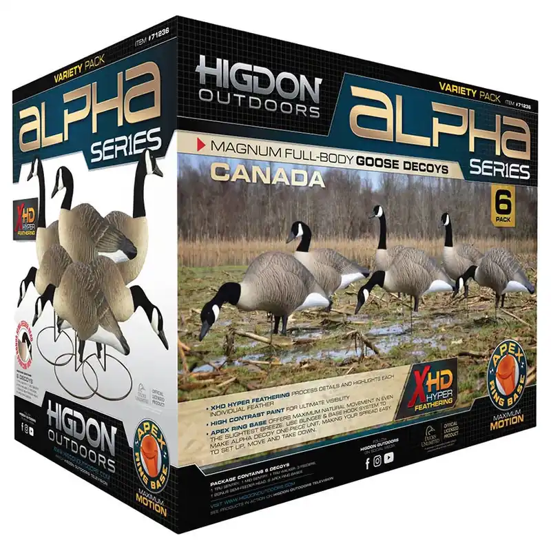 Higdon Outdoors Alpha Canada Goose Full-Body Variety Decoys