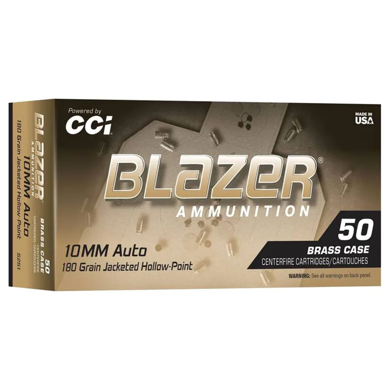 CCI 10mm Blazer Jacketed Hollow Point Handgun Ammunition
