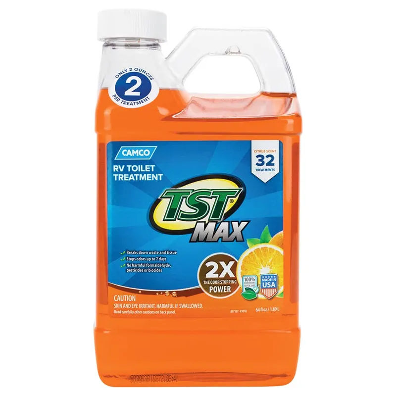 Camco TST MAX Orange RV Holding Tank Toilet Treatment