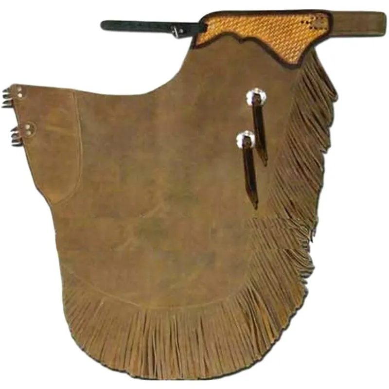 B Bar B Western Chaps Basic Chink w/Basket Stamp Top & Yokes