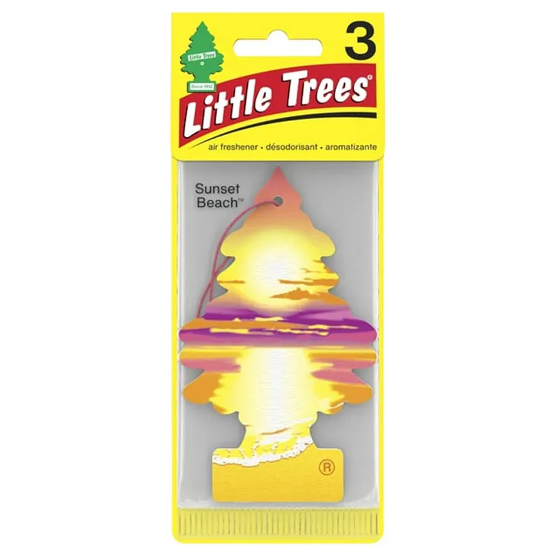 Little Trees Sunset Beach Hanging Air Freshener
