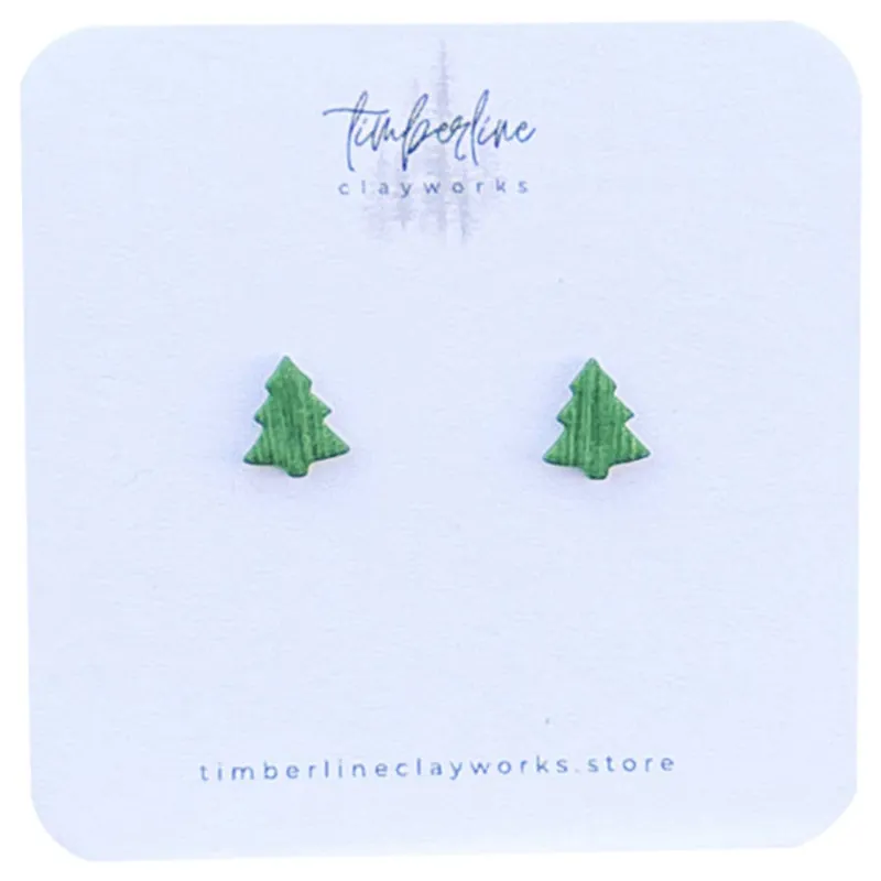 Timberline Clayworks Women‘s Tree Stud Earrings