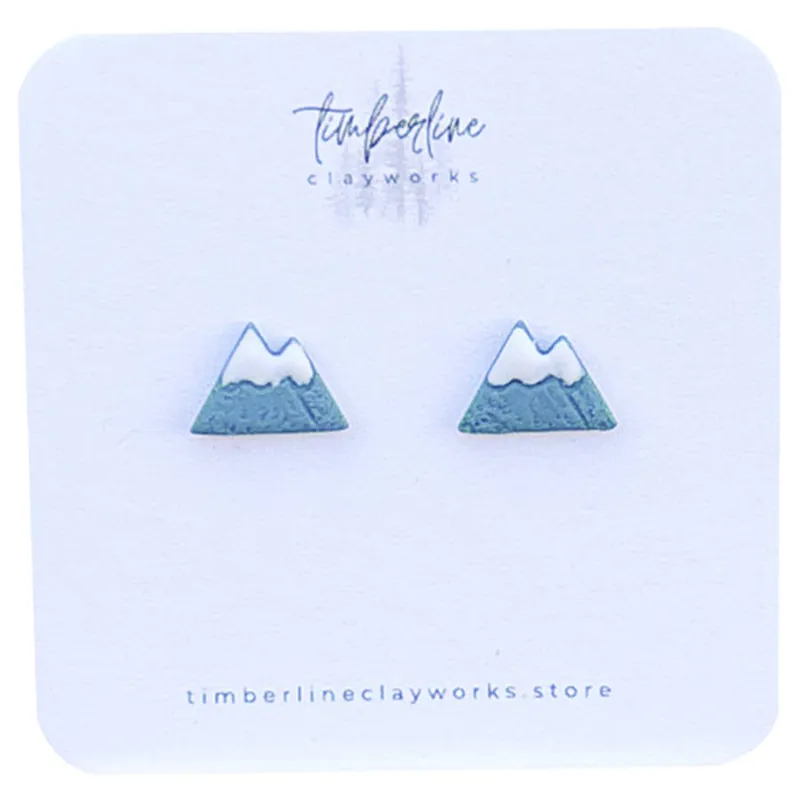 Timberline Clayworks Women‘s Mountain Stud Earrings