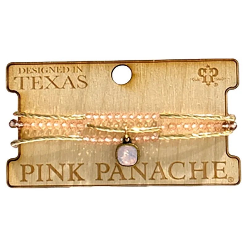 Pink Panache Women‘s Three Strand Bracelet