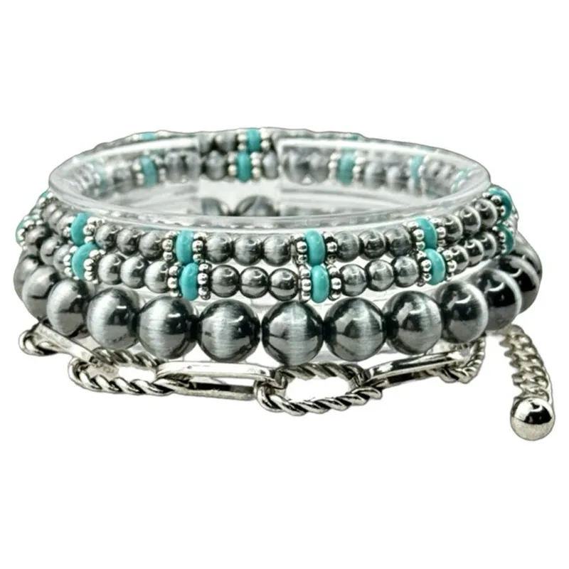 Pink Panache Women‘s 806 Stacked Bracelet