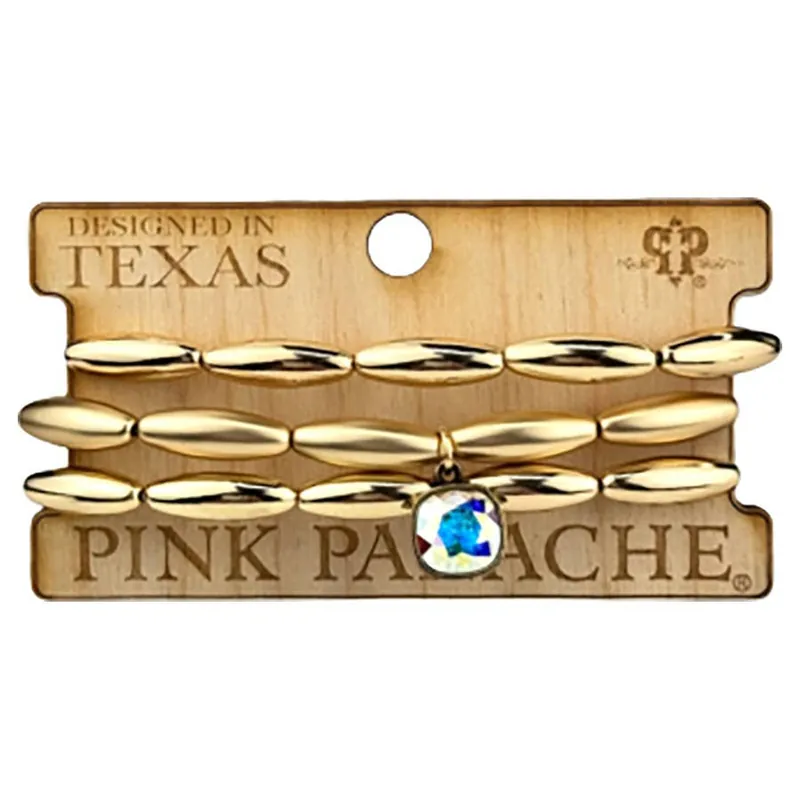 Pink Panache Women‘s Tube Bead Bracelet