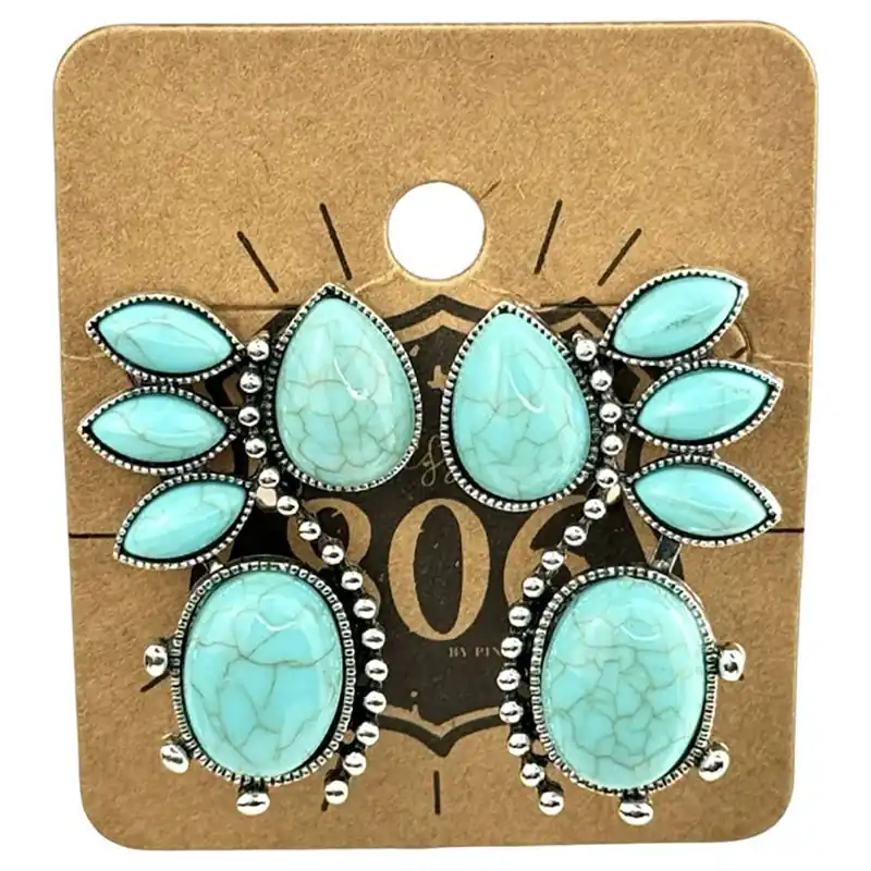 Pink Panache Women‘s 806 S Stones Earrings