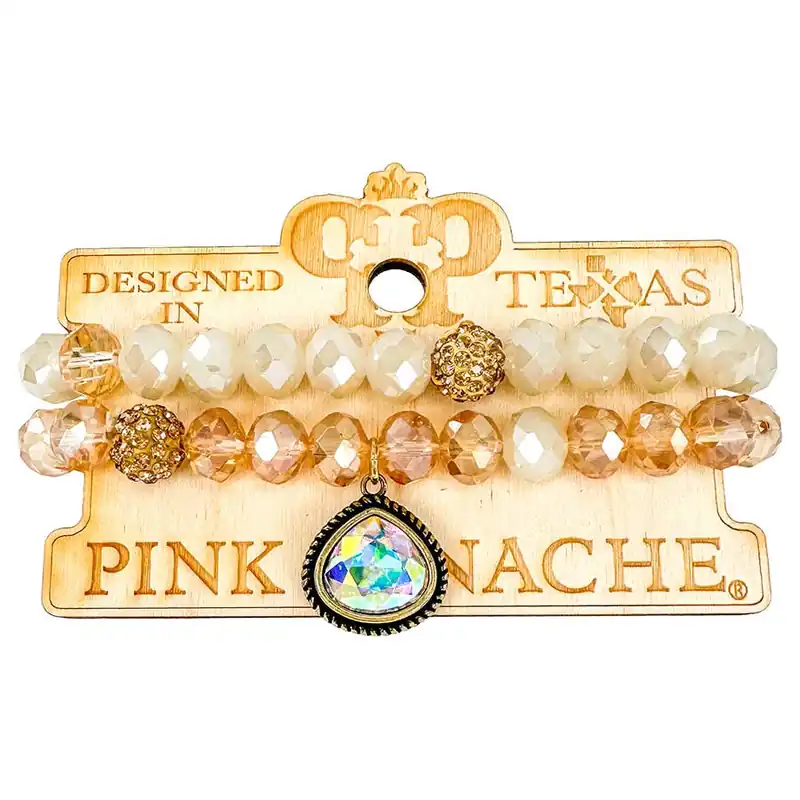 Pink Panache Women‘s Two Strand Bracelet