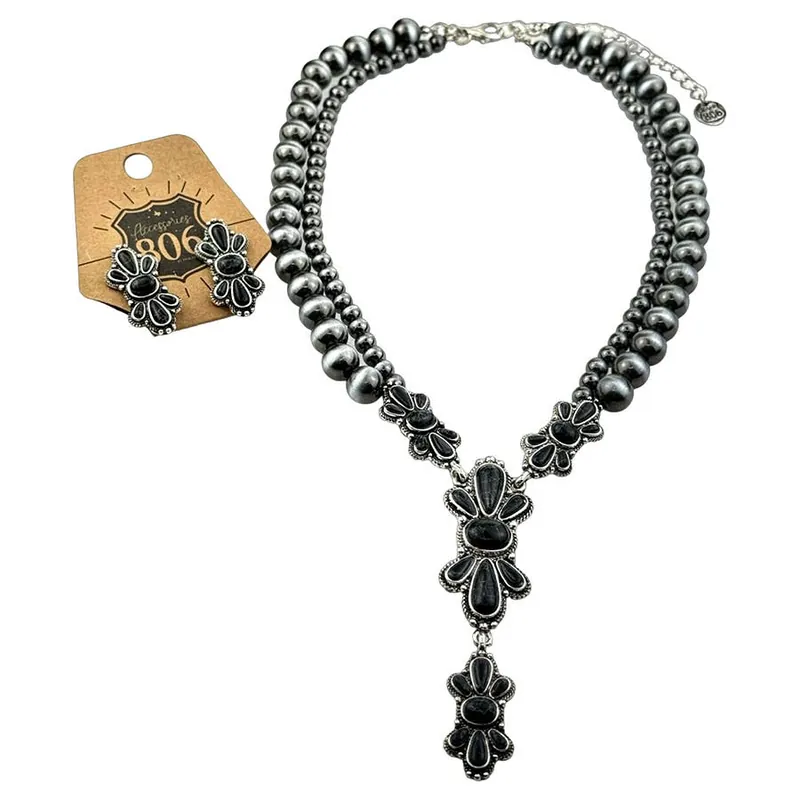 Pink Panache Women‘s 806 Scalloped Butterfly Concho Necklace