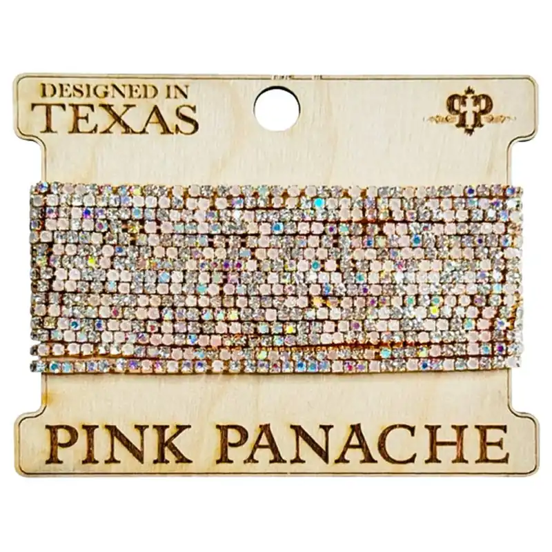 Pink Panache Women‘s Stacked Rhinestone Tennis Style Bracelet
