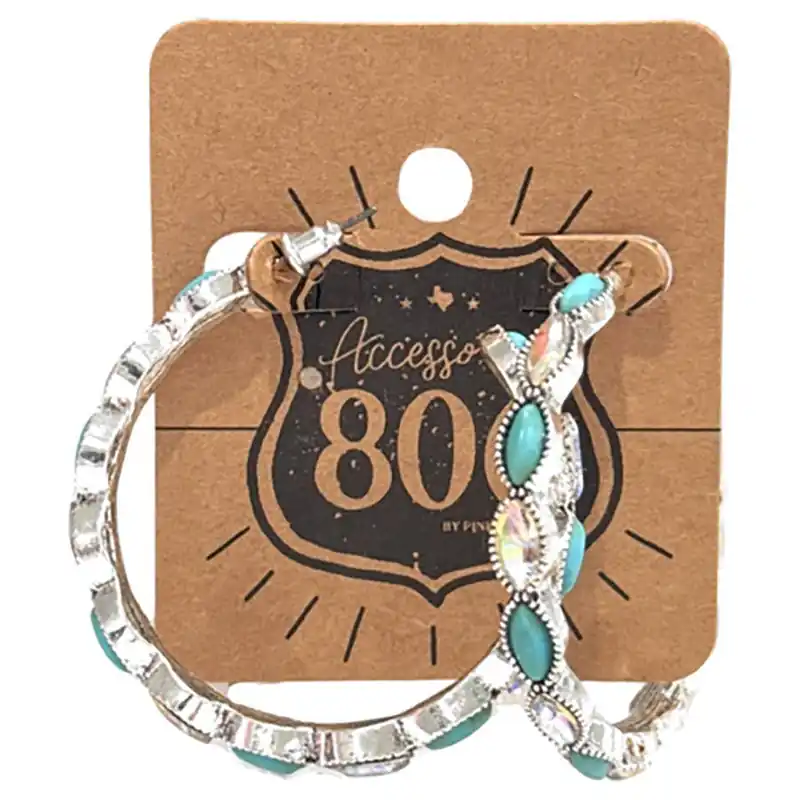 Pink Panache Women‘s 806 Hoop Earrings