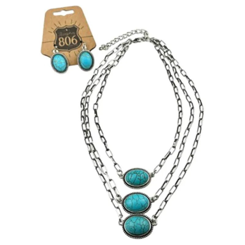 Pink Panache Women‘s 806 Three Layer Choker Necklace