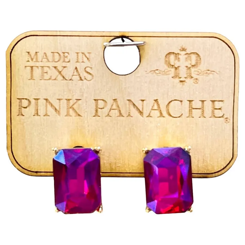 Pink Panache Women‘s Rectangle Earrings