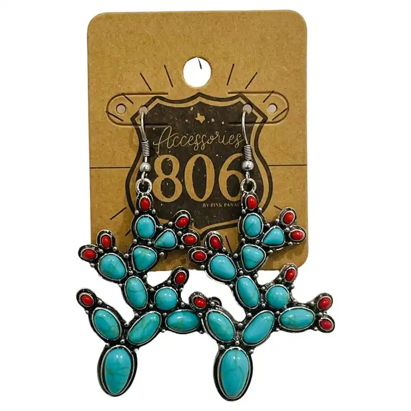 Pink Panache Women‘s 806 Prickly Pear Earrings