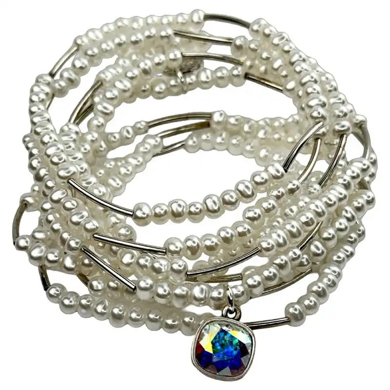 Pink Panache Women‘s Stacked Bracelet