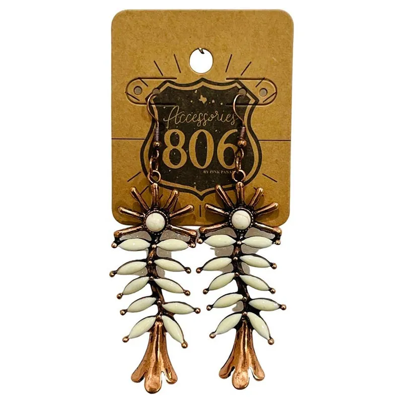 Pink Panache Women‘s 806 Southwest Flower Earrings