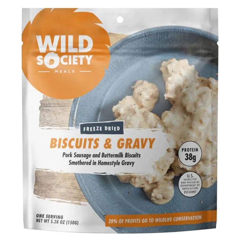Wild Society Freeze Biscuits & Gravy Dried Meal