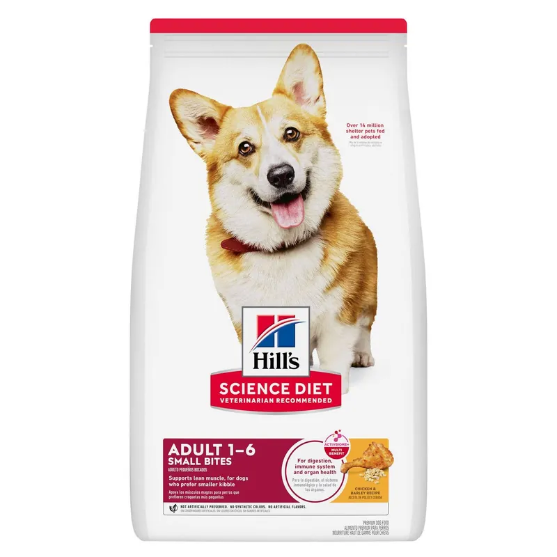 Hill‘s® Science Diet® Adult 1-6 Small Bites Chicken Meal & Barley Recipe Mega Pack Dry Dog Food - 45 lb