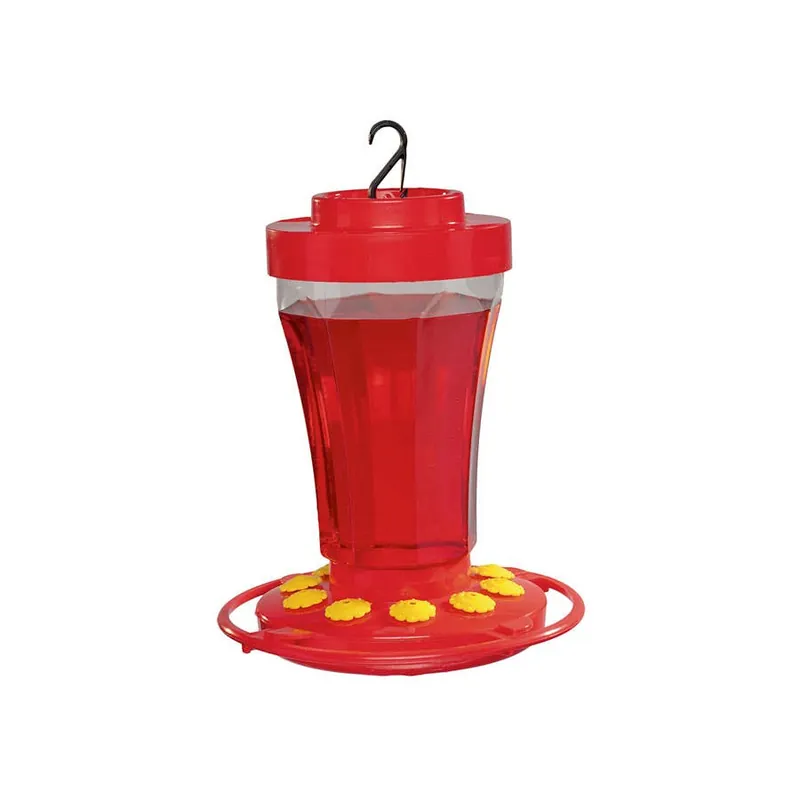 First Nature Hummingbird Flower Feeder - 32 oz - Red/Yellow