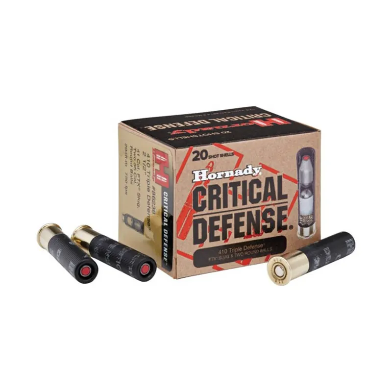 Hornady Critical Defense 410 Triple Defense 41 FTX Slug Shotgun Ammo