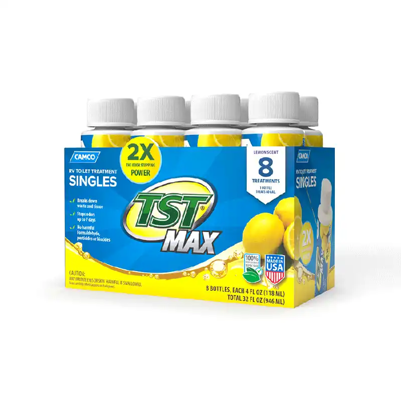 Camco® TST MAX RV Toilet Treatment Singles, Lemon