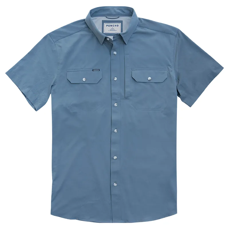 Poncho Outdoors Men‘s The Ahi Short Sleeve Button Up Shirt