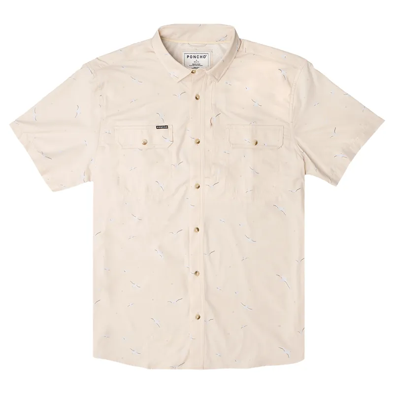 Poncho Outdoors Men‘s The Chair Hauler Short Sleeve Button Up Shirt