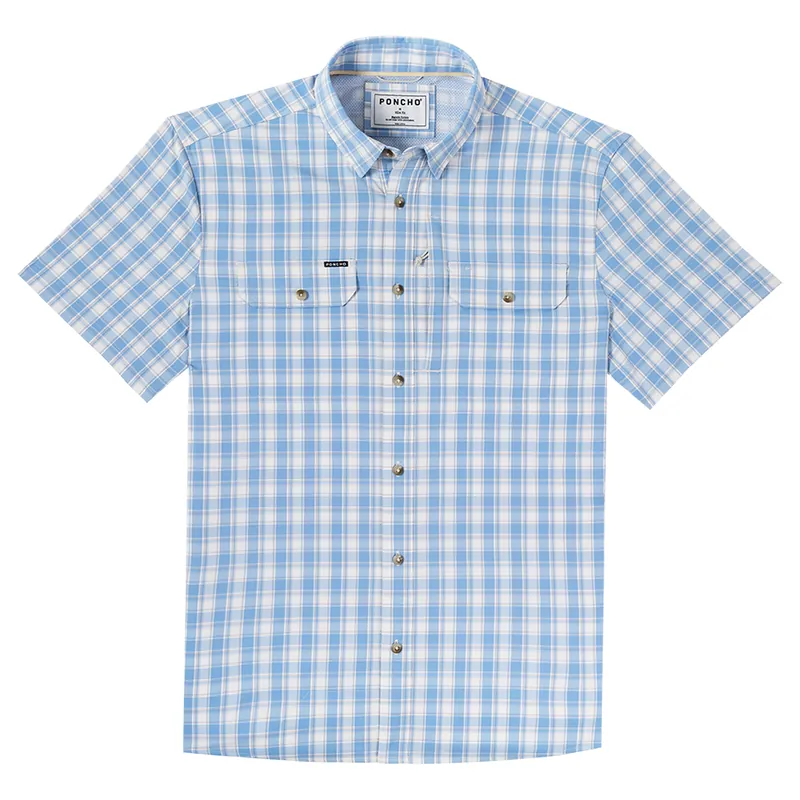 Poncho Outdoors Men‘s The Sun Valley Short Sleeve Button Up Shirt