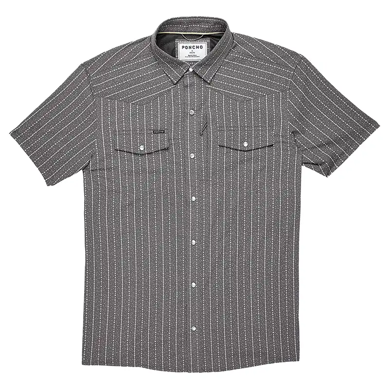 Poncho Outdoors Men‘s The Hondo Short Sleeve Button Up Shirt