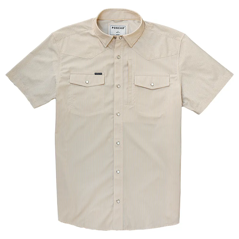 Poncho Outdoors Men‘s The Bulldogger Short Sleeve Button Up Shirt
