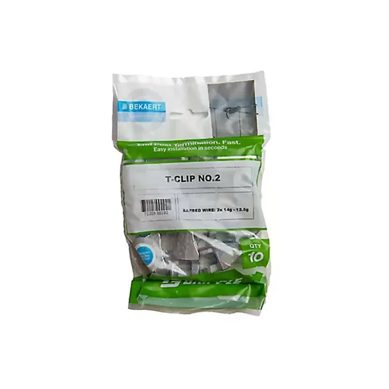 Bekaert Gripple Wire T-Clip 2 - 10-7.5 ga and 12.5 Barbed - 10 pk