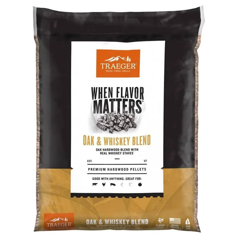 Traeger Grill Whiskey Barrel Pellets