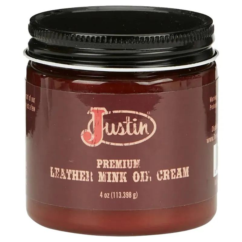 Justin Unisex Premium Leather Mink Oil Cream