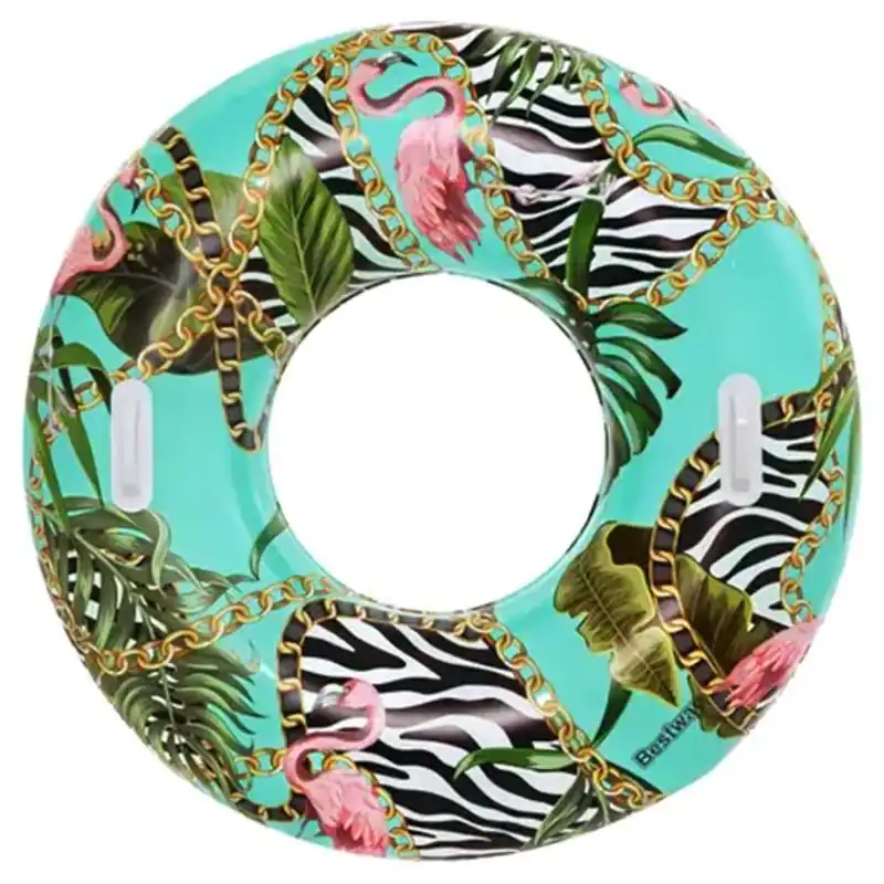 Best Way Floral Fantasy Swim Ring Float with Handles