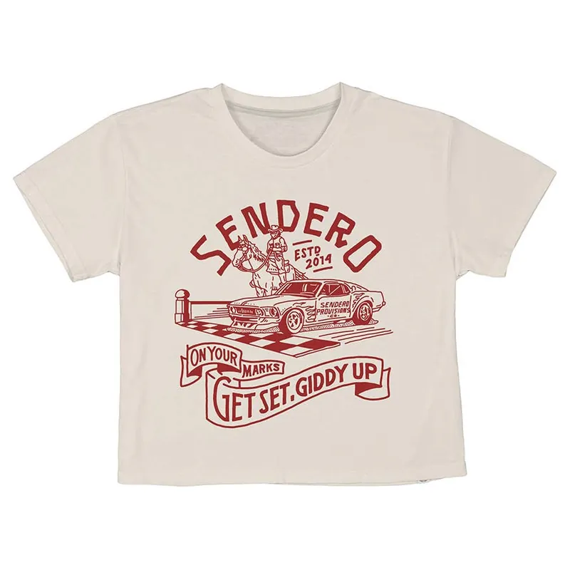 Sendero Provisions Co Women‘s Giddy Up Crop T-Shirt