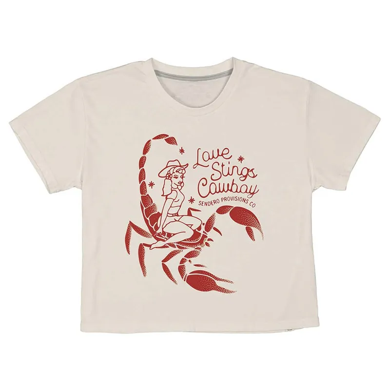 Sendero Provisions Co Women‘s Love Strings Crop T-Shirt