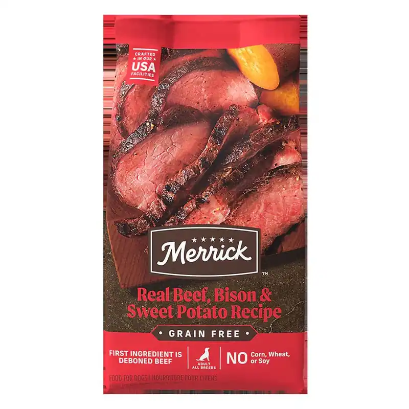 Merrick Grain Free Dog Food - 22 lb - Beef/Bison/Sweet Potato