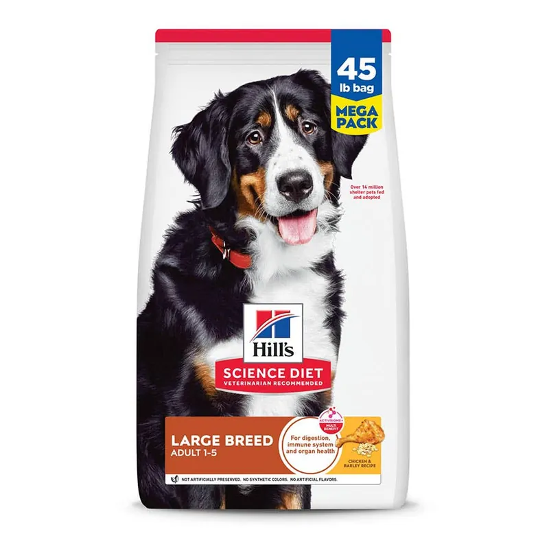 Hill‘s® Science Diet® Adult 1-6 Large Breed Chicken Meal & Barley Recipe Mega Pack Dry Dog Food - 45 lb