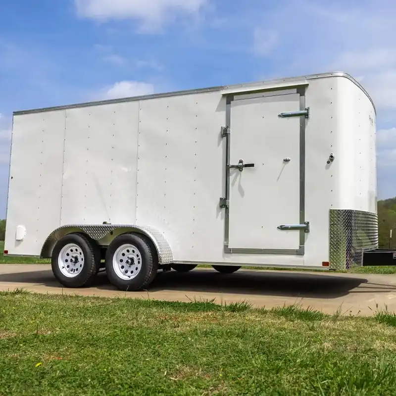 Carry-On 7K Radius Front Flat Roof Tandem Axle Enclosed Cargo Trailer