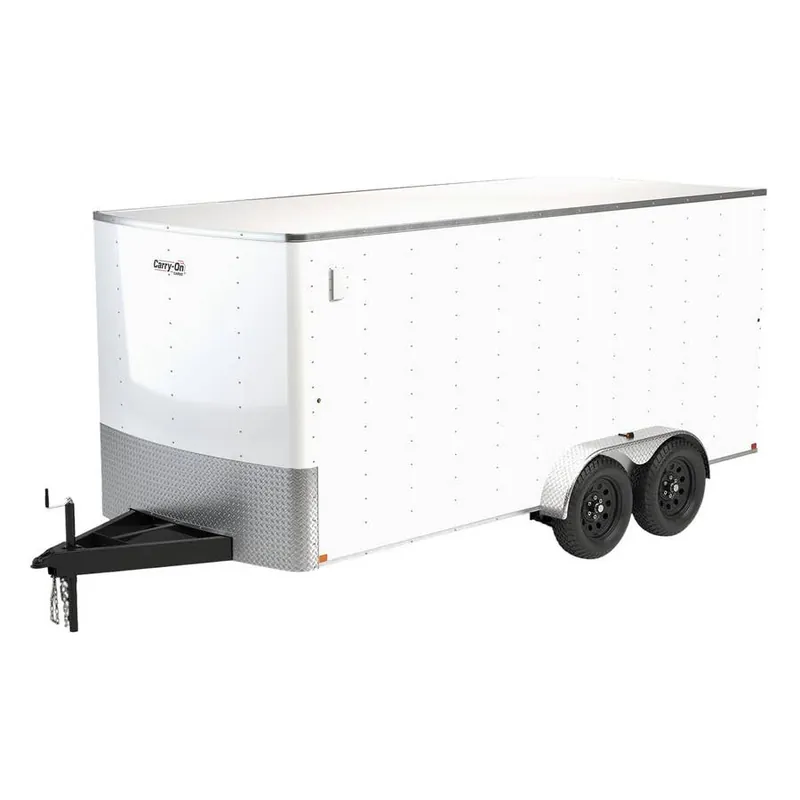 Carry-On 7K Radius Front Flat Roof Tandem Axle Enclosed Cargo Trailer