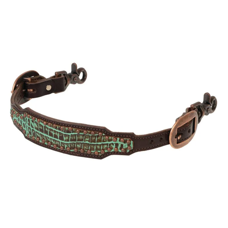 Weaver Equine Turquoise Croc Collection Wither Strap