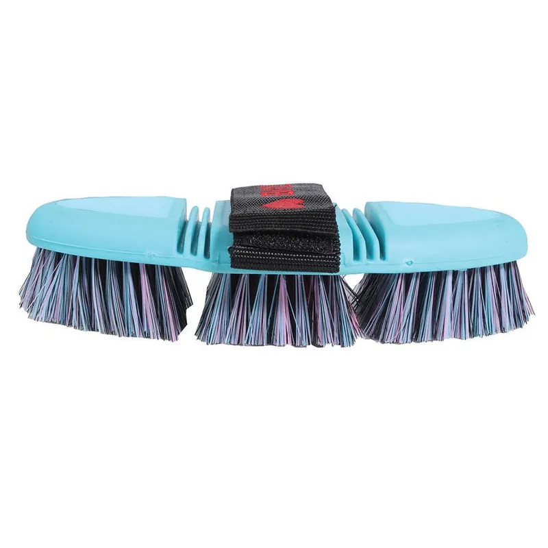 Tail Tamer Soft Touch Flex Synthetic Body Brush - Turquoise