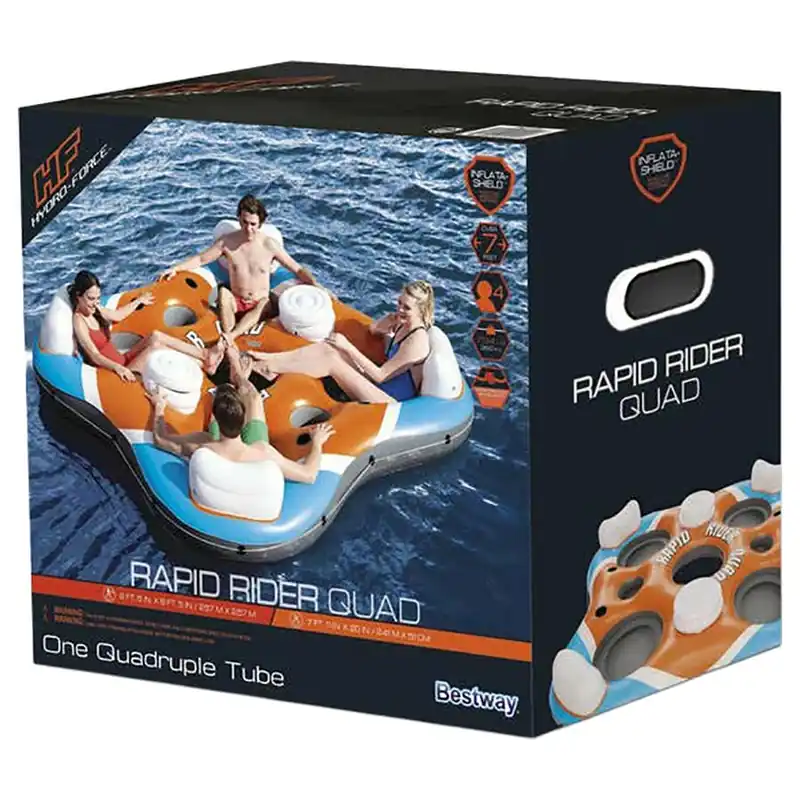 Best Way Hydro-Force Rapid Rider Quad Person Swim Tube